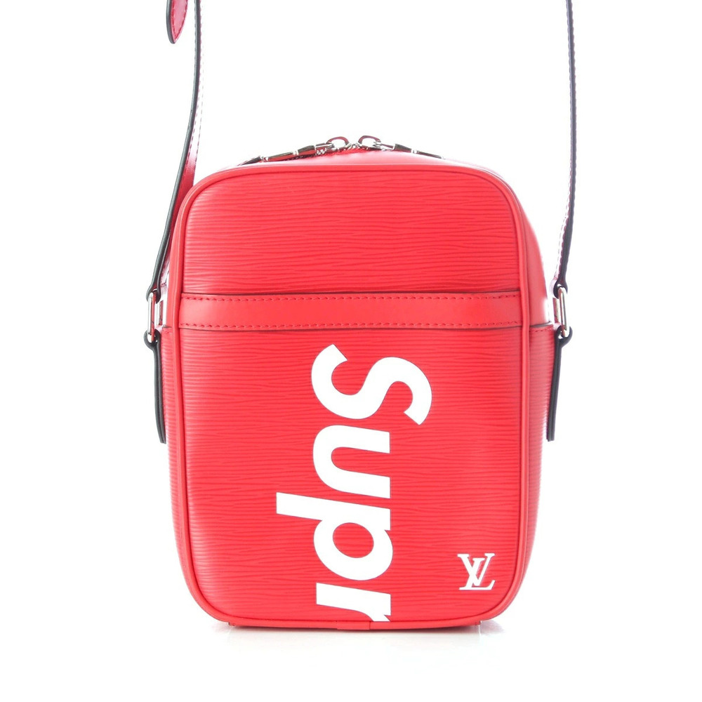 Louis Vuitton Supreme Danube Epi Shoulder Bag Red